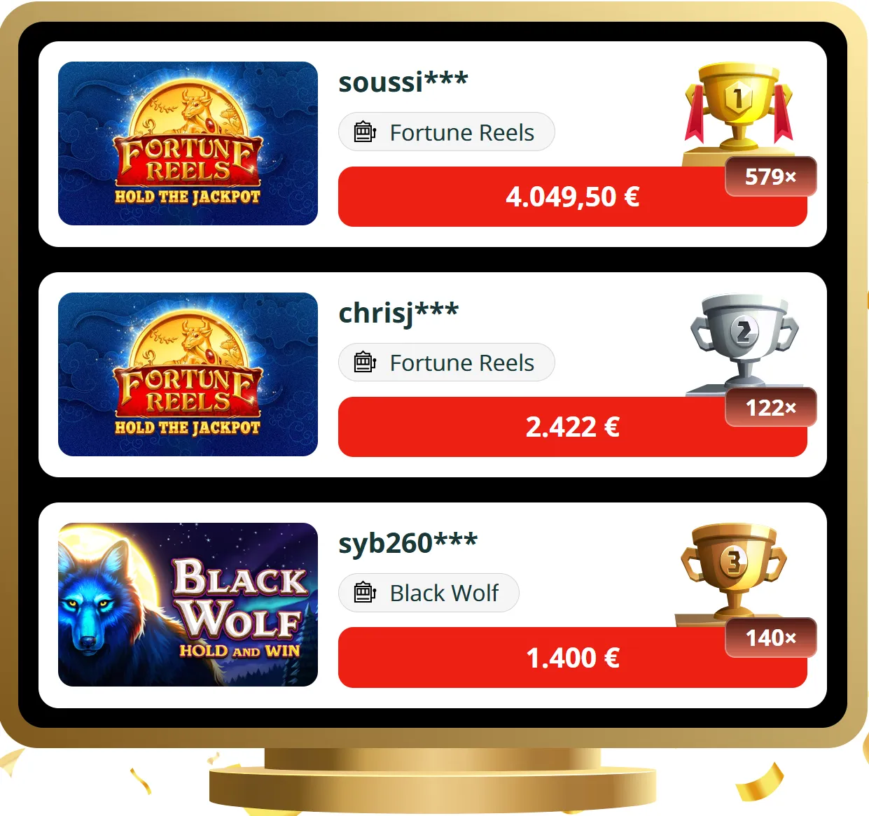 slot7 casino top gewinner